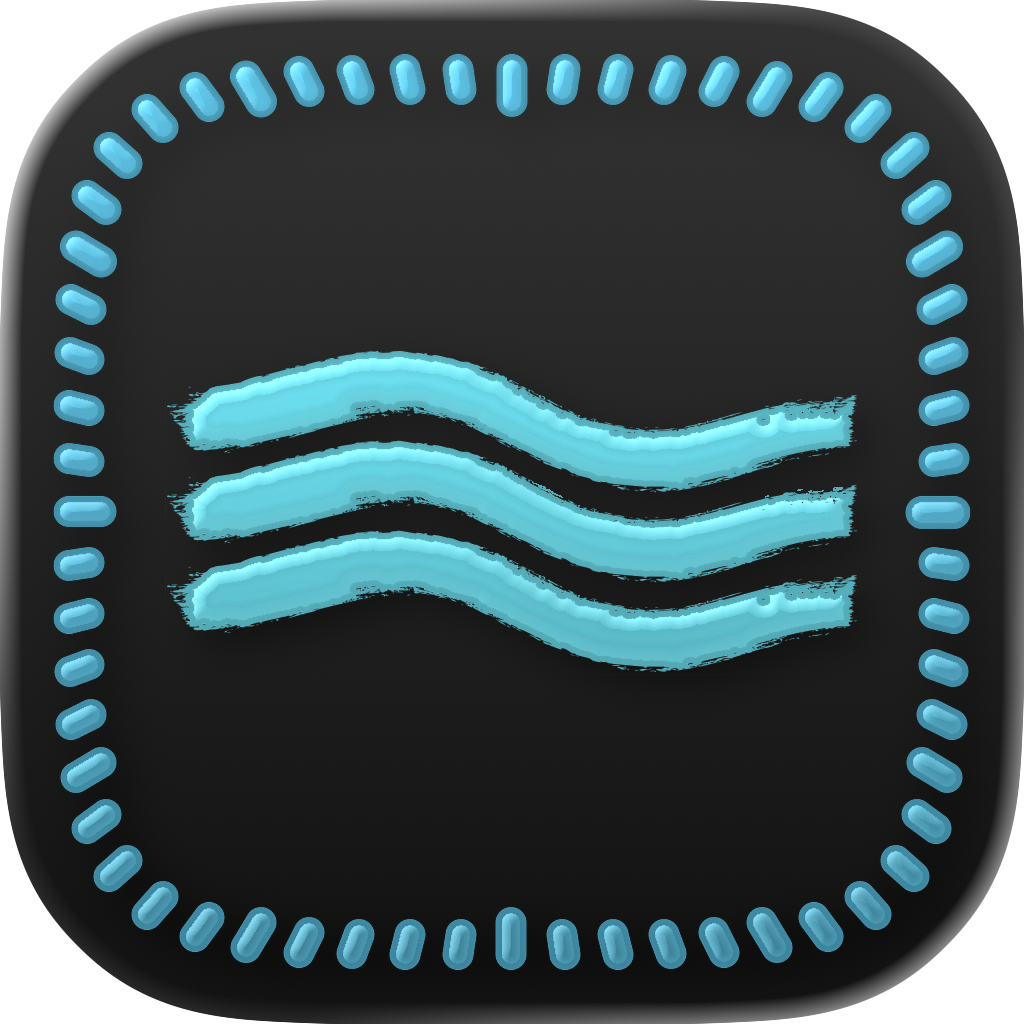 Flows app icon, dark variant
